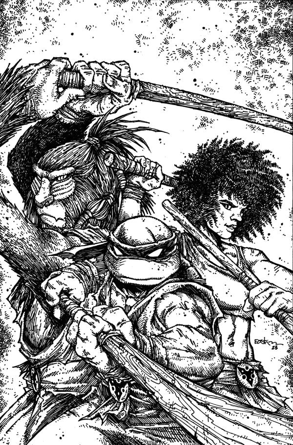 TEENAGE MUTANT NINJA TURTLES 143 NM 1:50 RI EASTMAN VARIANT B&W VARIANT PRESALE