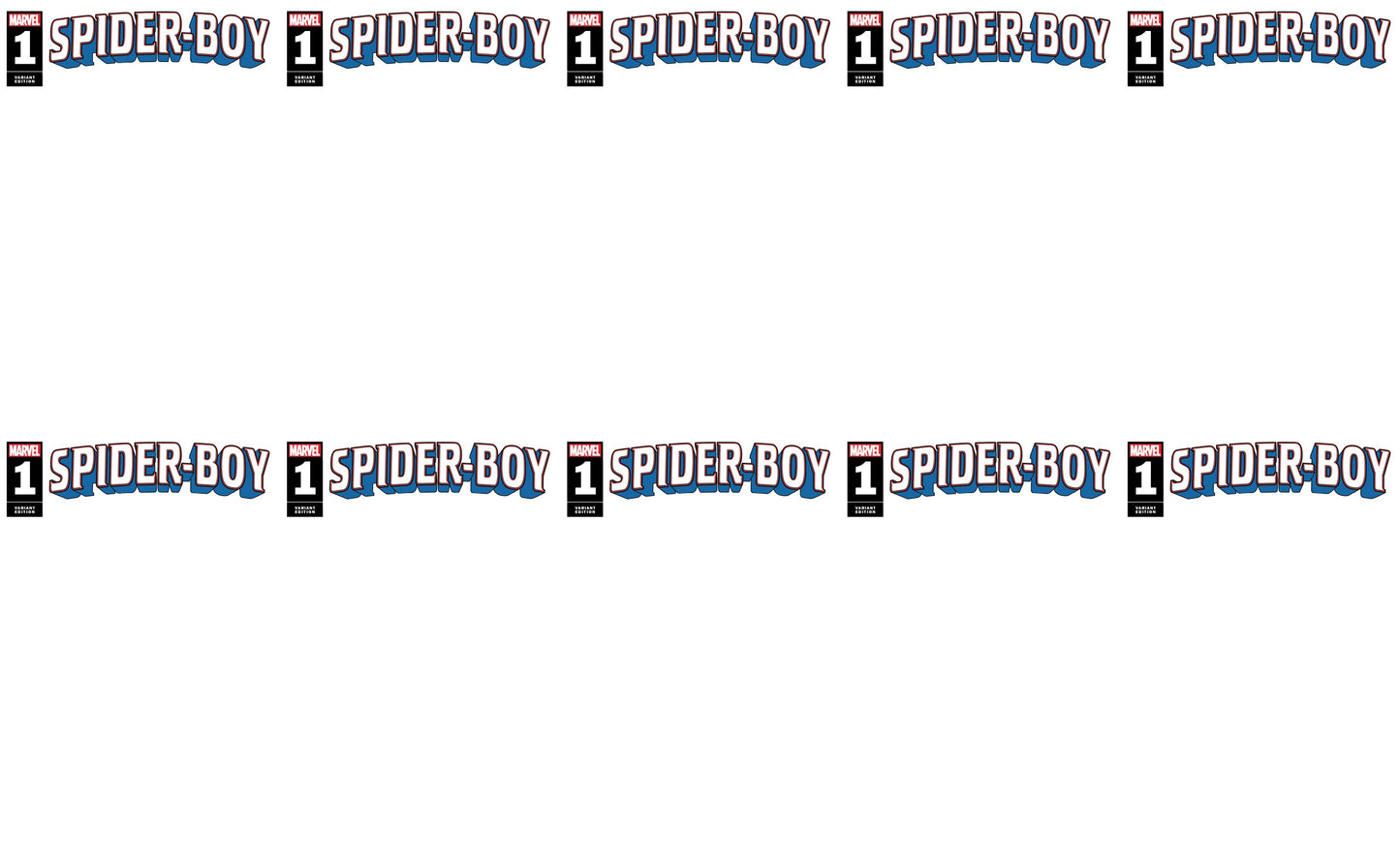 SPIDER-BOY 1 BUNDLE PACK OF 10 BLANK SKETCH COVER VARIANT - JC EXCLUSIVE - PRESALE 11/1/23
