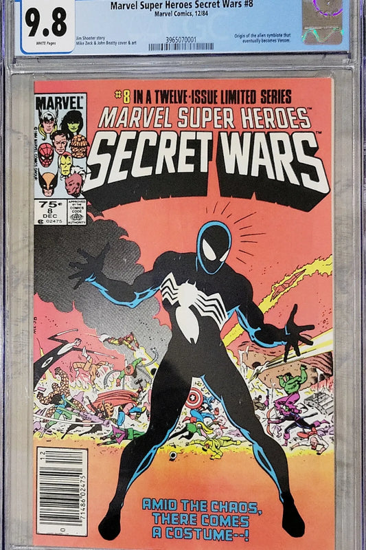 MARVEL SUPER HEROES SECRET WARS 8 CGC 9.8 NEWSSTAND EDITION 1984